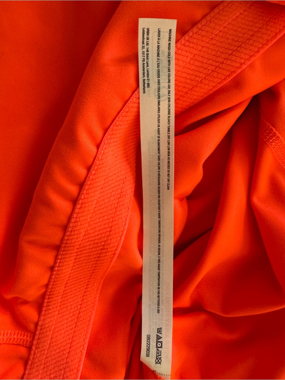 Free People Neon Orange Ribbed Mini Dress - Picture 9 of 12